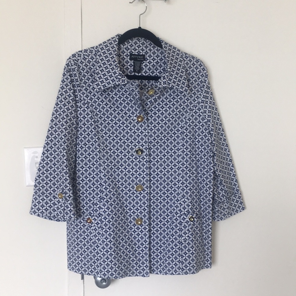 3/4 sleeve unlined stretch jacket